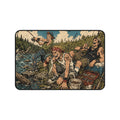 River Rats Fishing Desk Mat, Punk Anime Angler Mouse Pad, Rustic Outdoor River Scene, Fisherman Gift, Large Gaming Mouse Pad, Office Decor