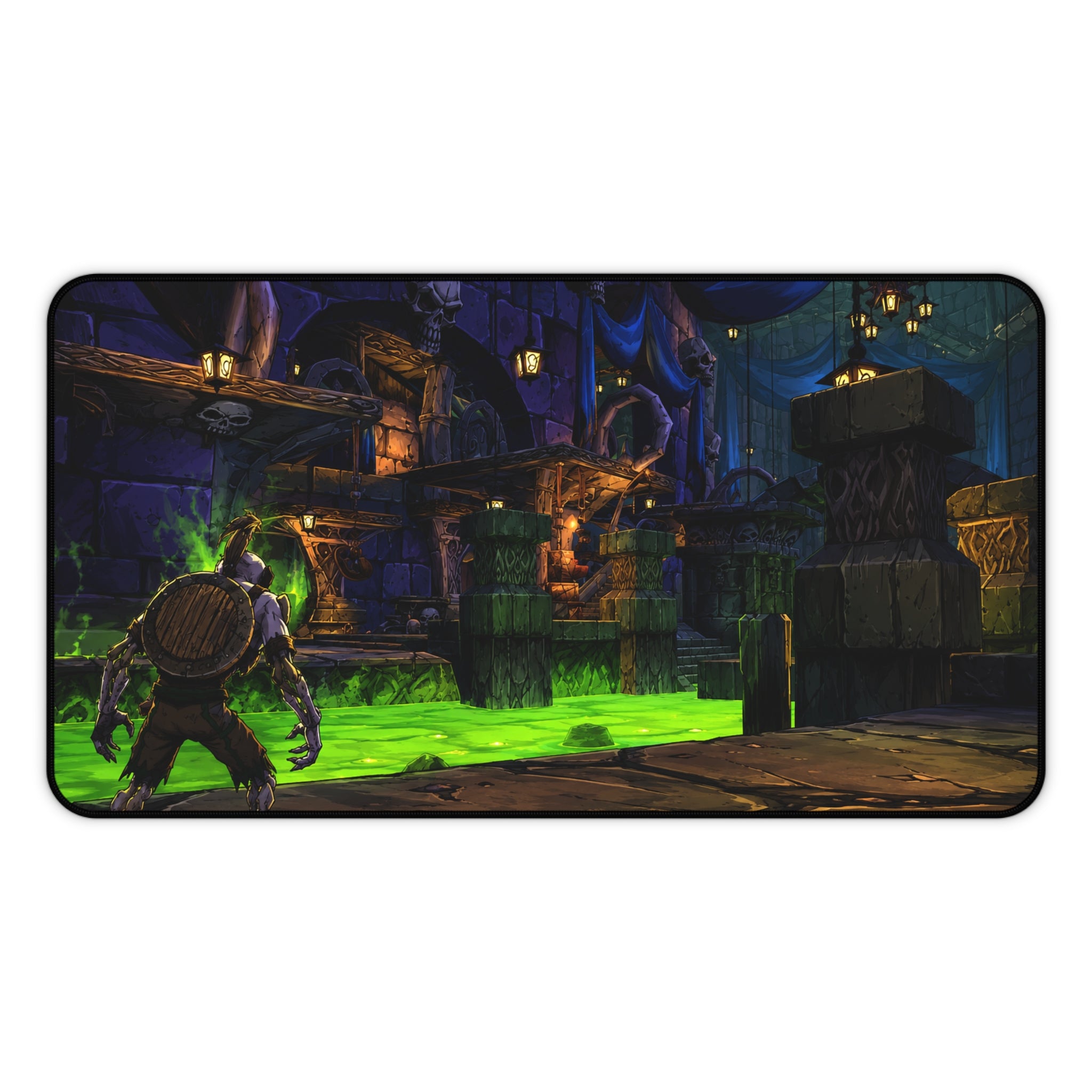 Undercity-Inspired Desk Mat, World of Warcraft Style Mouse Pad, Undead City Gaming Mat, Dark Fantasy Horde Office Decor
