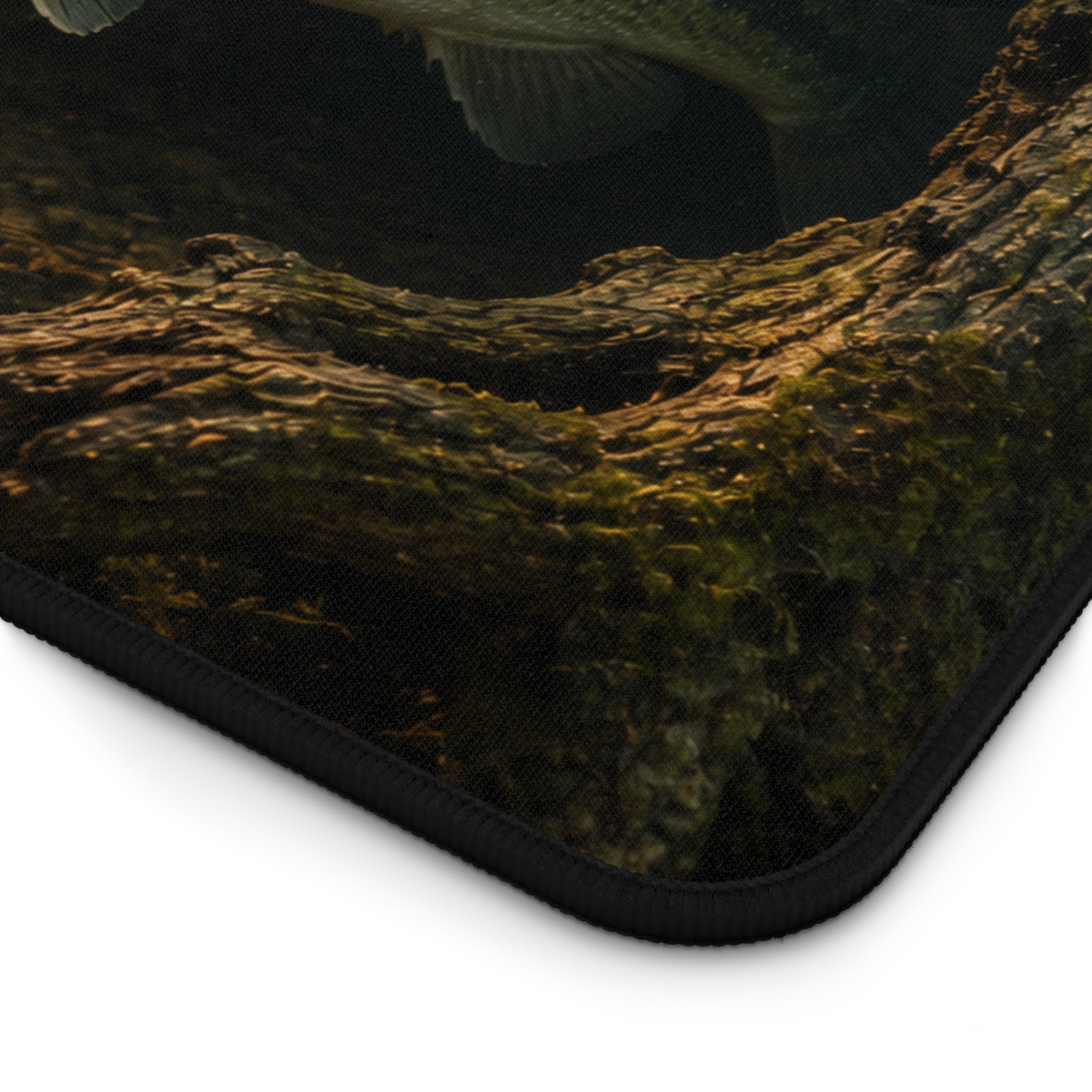 Largemouth Bass Desk Mat, Underwater Fishing Mouse Pad, Bass Fishing Desk Mat, Aquarium Fish Mousepad, Angler Gift