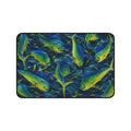 Mahi Mahi Madness Desk Mat — Thick Stitched Edge Gaming Desk Mat with Original Artwork