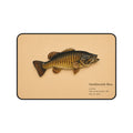 Smallmouth Bass Illustration Desk Mat | Fishing Artwork Mouse Pad