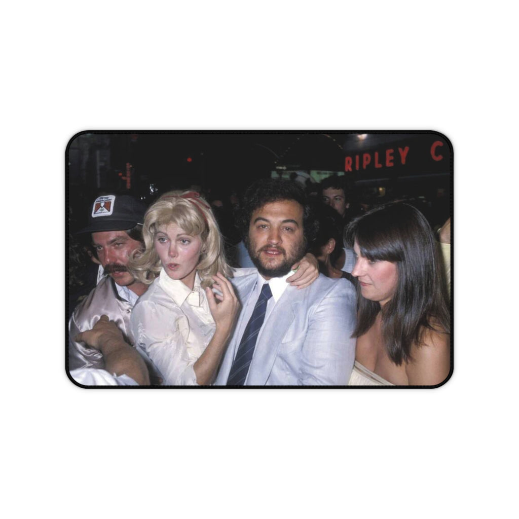 Vintage Nightclub Photo Desk Mat | Retro Party Scene, 1970s Celebrities