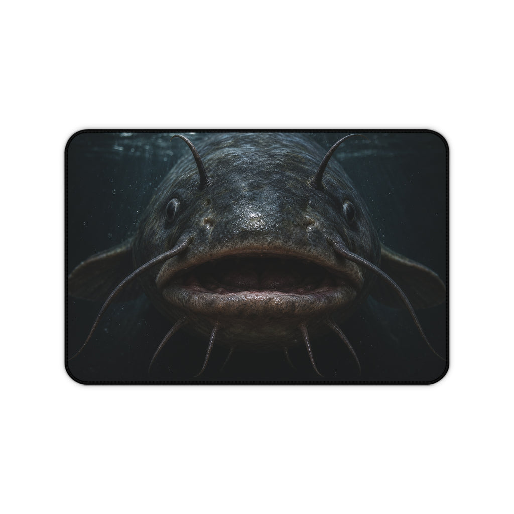 Giant Catfish Face Desk Mat | Underwater Fish Mousepad