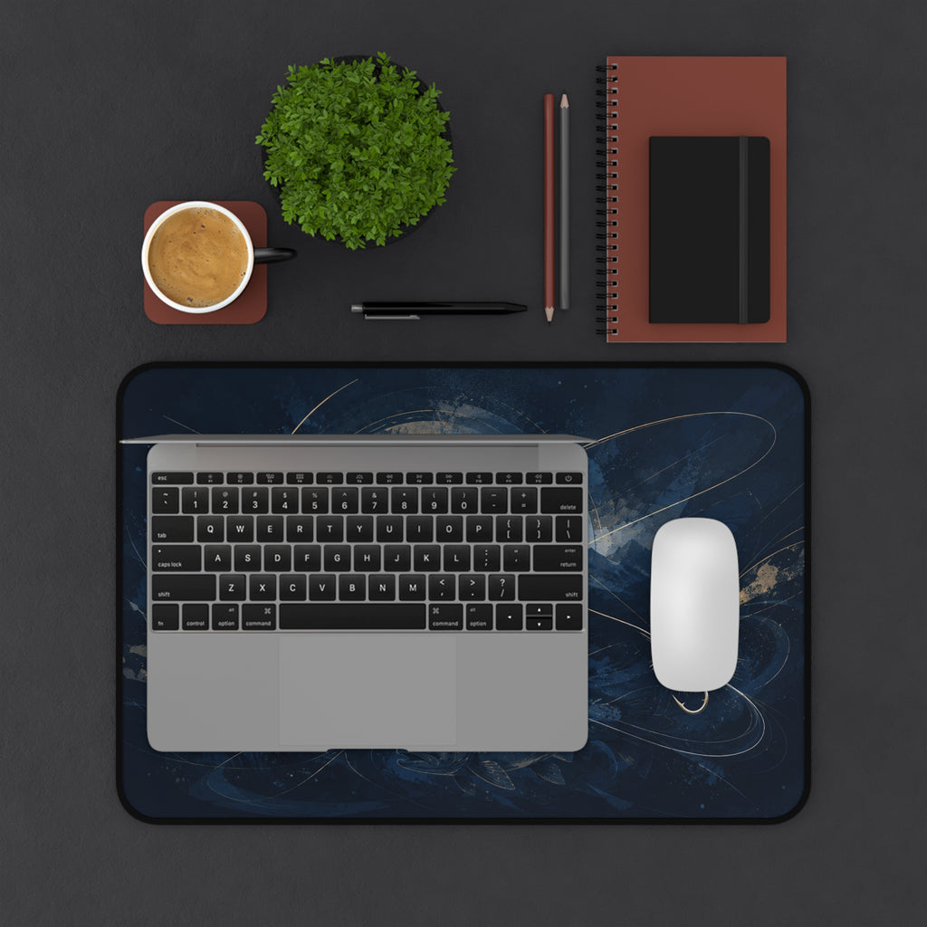 Fly Fishing Illustration Desk Mat | Fly Fishing Gift