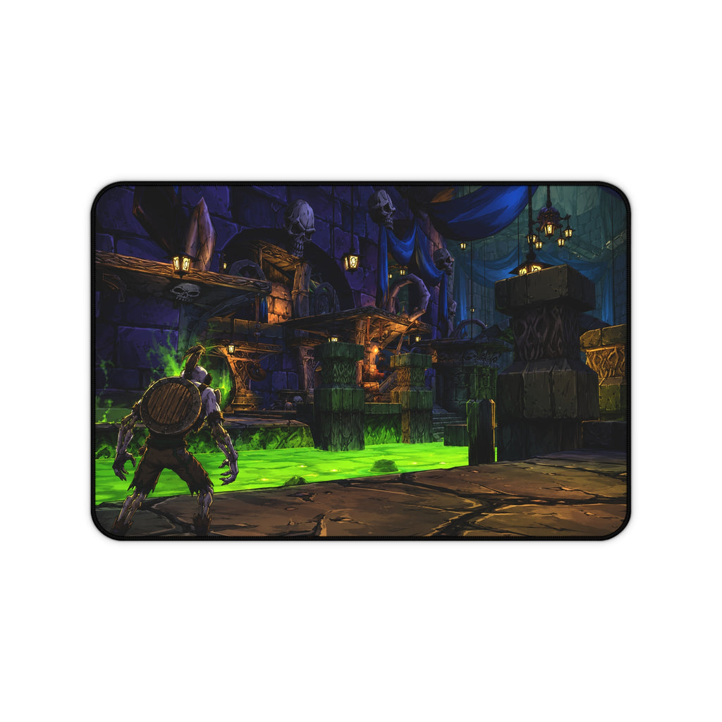 Undercity-Inspired Desk Mat, World of Warcraft Style Mouse Pad, Undead City Gaming Mat, Dark Fantasy Horde Office Decor