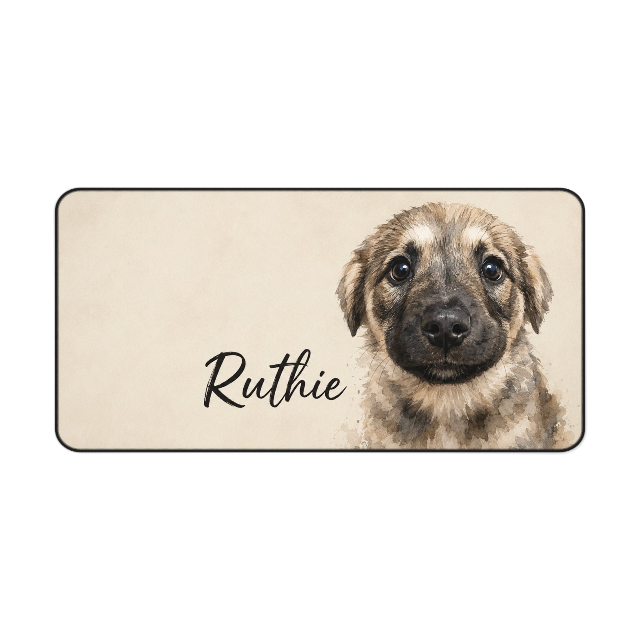 Personalized Puppy Portrait Desk Mat For Pet Owner | Pet Birthday Gift | Dog Adoption Day | Custom Mouse Pad For Pet Lovers