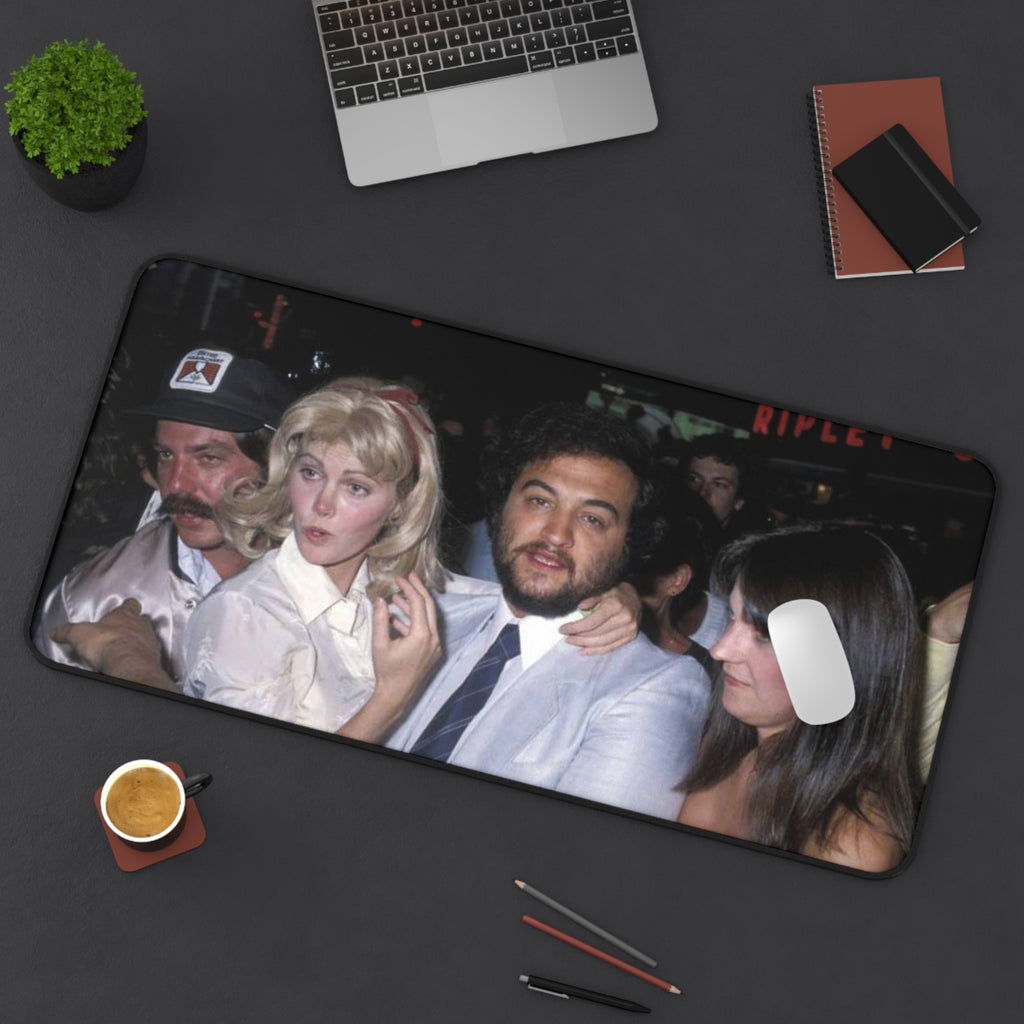 Vintage Nightclub Photo Desk Mat | Retro Party Scene, 1970s Celebrities